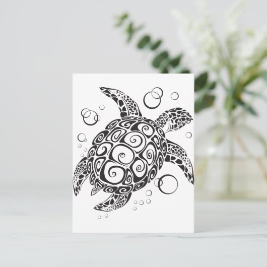 Trekbaar Tattoo Briefkaart (Staand voorkant)