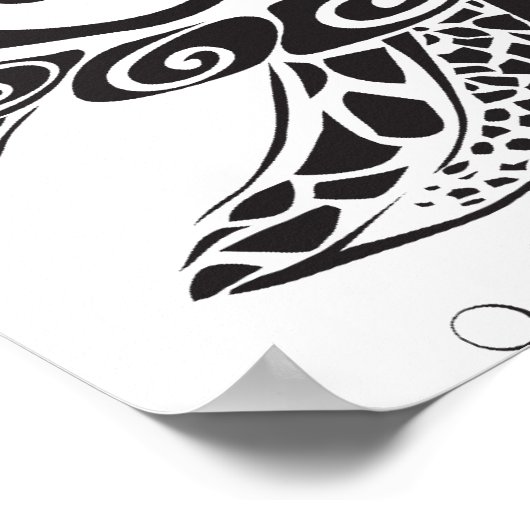 Trekbaar Tattoo Poster (Hoek)