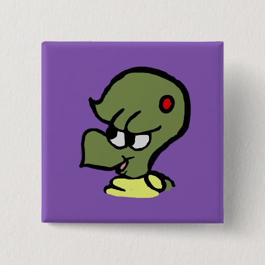 Trekbare schildpadButton Vierkante Button 5,1 Cm (Voorkant)