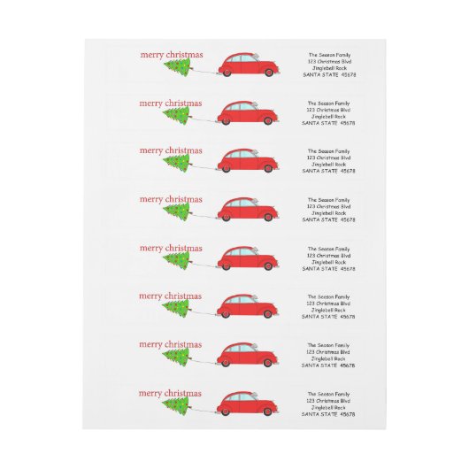 Trekboom voor kerstavond (Vel)
