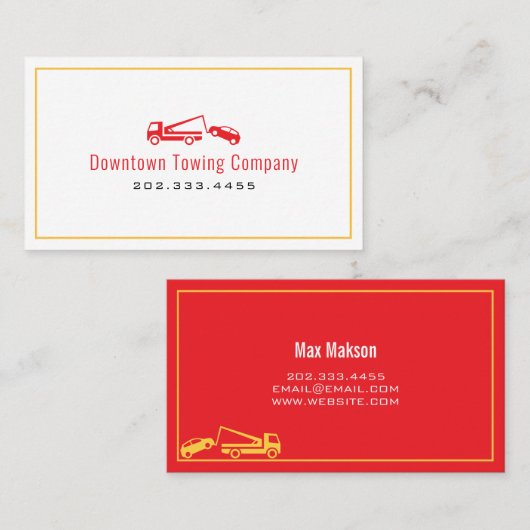 Trekbouwbedrijf Visitekaartje (Voorkant / Achterkant)