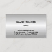 Trekend Truck Professional Red Text Metallic Visitekaartje (Achterkant)