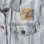 Trekhandjes, 1798 vierkante button 5,1 cm (In situ)