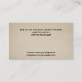 Trekhandschoenen Visitekaartje (Achterkant)