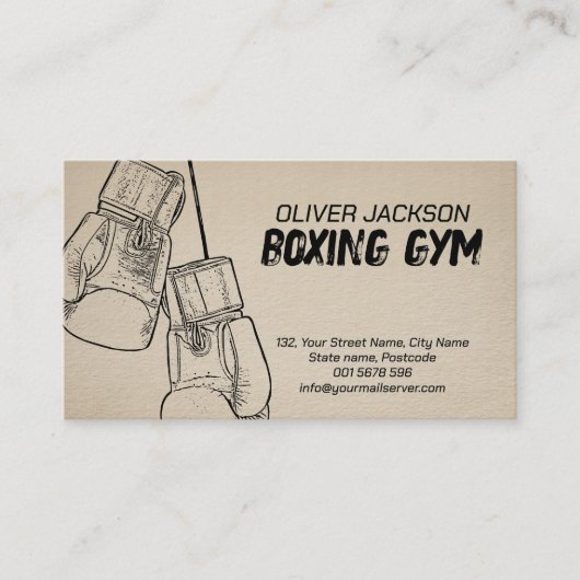 Trekhandschoenen Visitekaartje (Voorkant)