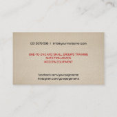 Trekhandschoenen Visitekaartje (Achterkant)