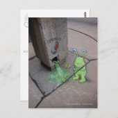 trekhendel briefkaart (Voorkant / Achterkant)