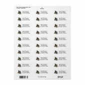 Trekken van grote paarden etiket (Full Sheet)