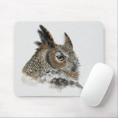Trekken van grote paarden muismat (Met muis)