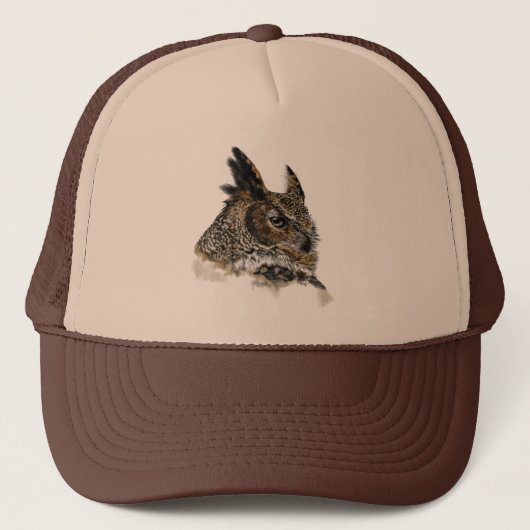 Trekken van grote paarden trucker pet (Voorkant)