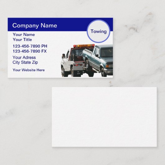 Trekkende Visitekaartjes (Voorkant / Achterkant)