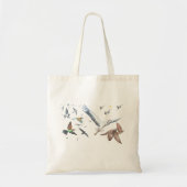 Trekkende vogels die hun vluchten traceren Illustr Tote Bag (Voorkant)