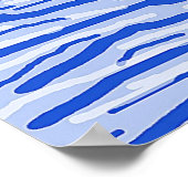 Trekkende zeilboot in het zee poster (Hoek)