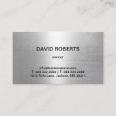 Trekkendienst metaal sleepvrachtwagen visitekaartje (Achterkant)