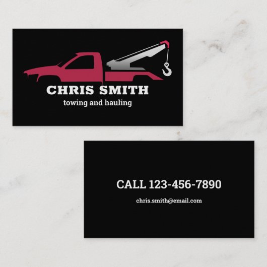 Trekkendienst Visitekaartje (Voorkant / Achterkant)