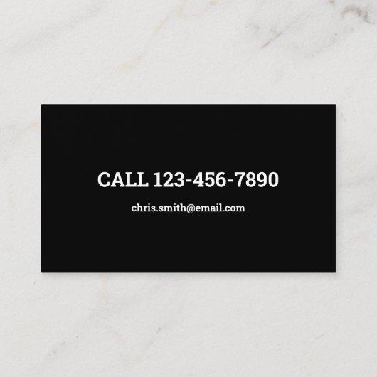 Trekkendienst Visitekaartje (Achterkant)