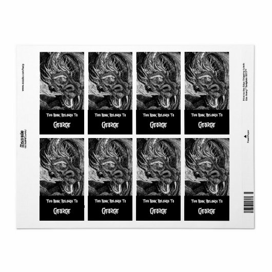 Trekkenplaatlabel Etiket (Full Sheet)