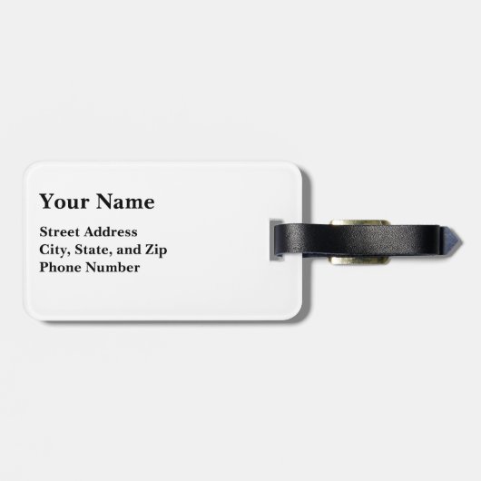 trekker bagagelabel (Achterkant horizontaal)