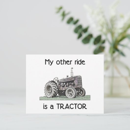 trekker briefkaart (Staand voorkant)