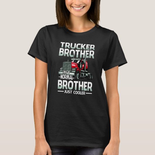 Trekker-broer als een gewone broer t-shirt (Voorkant)