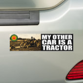 trekker bumpersticker (Op auto)