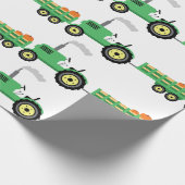 Trekker en wagon cadeaupapier (Hoek)