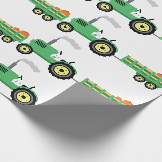 Trekker en wagon cadeaupapier (Hoek)