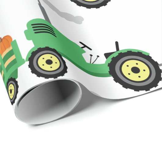 Trekker en wagon cadeaupapier (Rol Hoek)