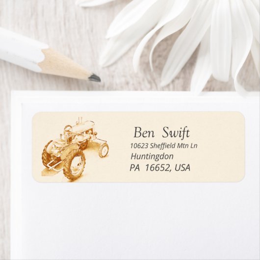  trekker - gepersonaliseerd etiket (Insitu)