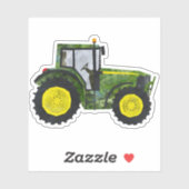 Trekker (groen en geel) sticker (Vel)