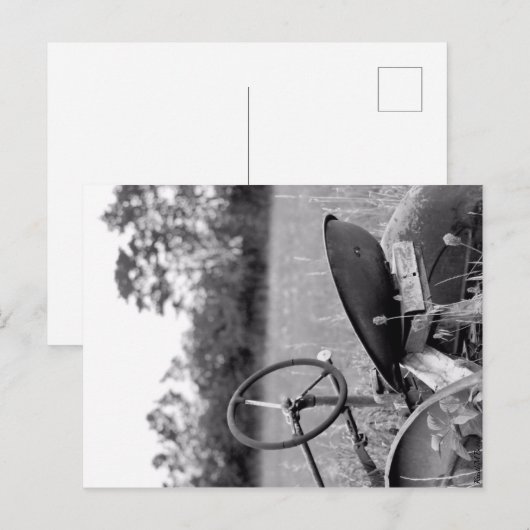 Trekker in de langste klasse feestdagenkaart (Voorkant / Achterkant)