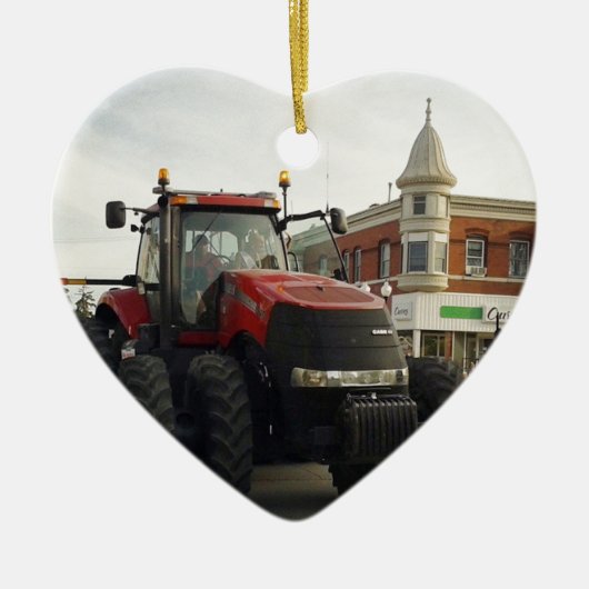 Trekker in de trekkerparade keramisch ornament (Voorkant)