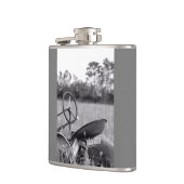 Trekker in een lange fles heupfles (Links)