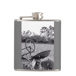 Trekker in een lange fles heupfles