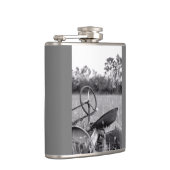 Trekker in een lange fles heupfles (Rechts)