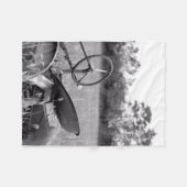  trekker in gras fleece deken (Voorkant (Horizontaal))