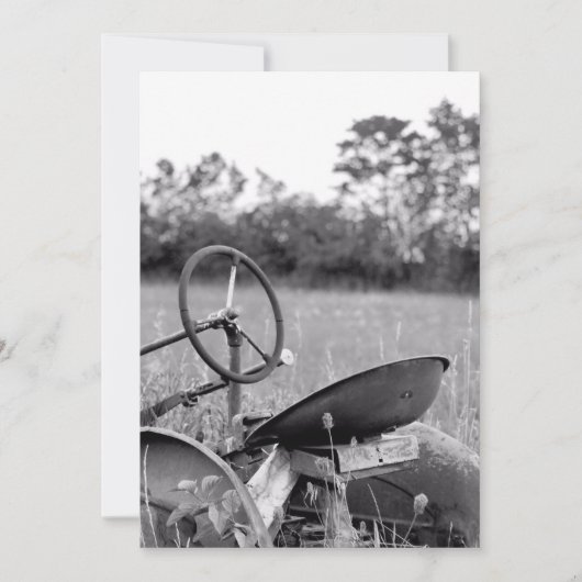 Trekker in lange gras kaart (Voorkant)