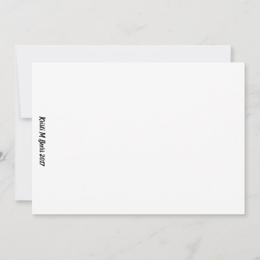 Trekker in lange gras kaart (Achterkant)