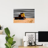 Trekker in zand poster (Thuiskantoor)