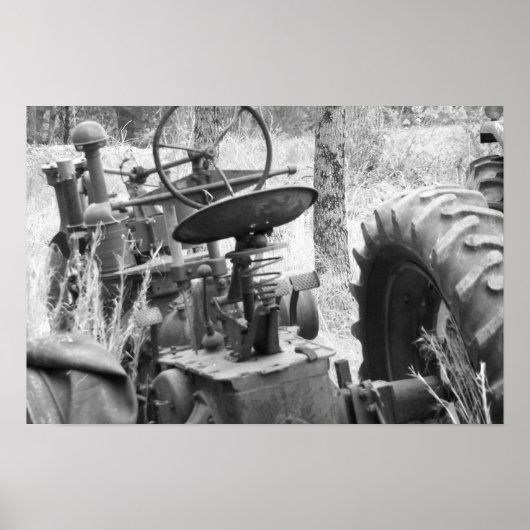 trekker in zwart-wit poster (Voorkant)