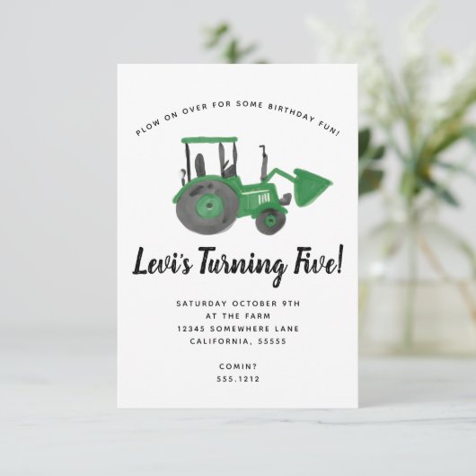 TREKKER INVITE KAART (Staand voorkant)