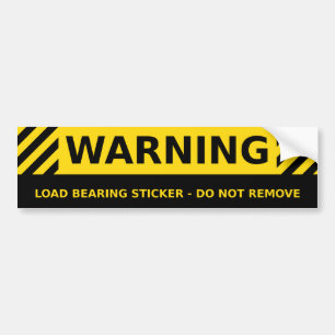 Trekker laden (humor) bumpersticker