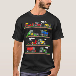 Trekker maaidorser boerderij agrarisch t-shirt