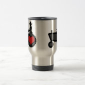 Trekker met hartliefde in het land reisbeker (Center)