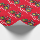 Trekker met kerstschroef cadeaupapier (Hoek)