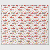 Trekker met landbouwhuisdieren cadeaupapier (Vlak)