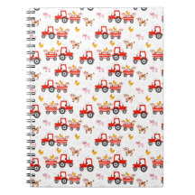 Trekker met landbouwhuisdieren