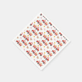 Trekker met landbouwhuisdieren servet (Hoek)