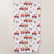 Trekker met landbouwhuisdieren