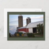 Trekker op Boerderij Briefkaart (Voorkant / Achterkant)